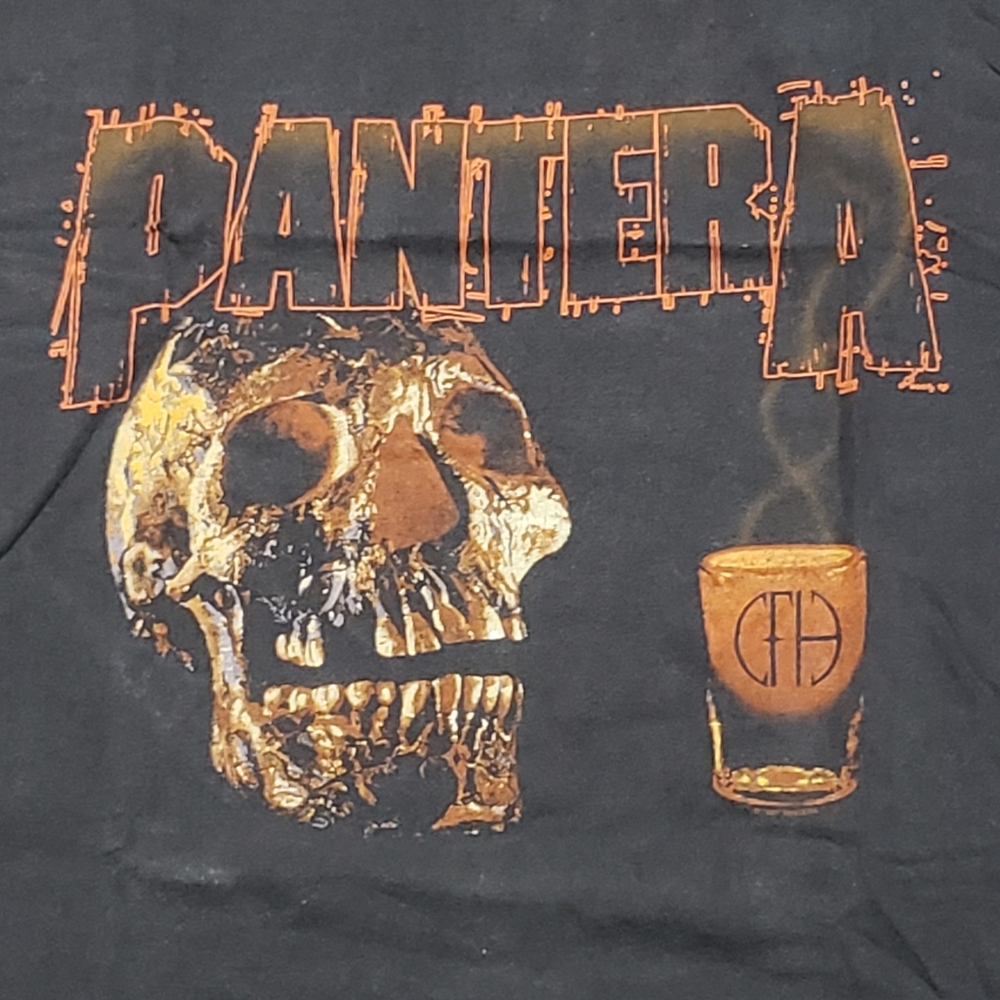 Vintage Pantera 90s Tee Rare Black Tooth Drink It Or Wear It 1997 T Shirt